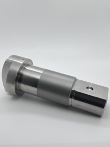 Arbre d'entraînement à bride en acier usiné CNC de haute précision sur mesure pour application de soupape - Product Image 1