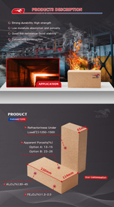 Brique réfractaire SK32, bloc de chamotte haute résistance pour la construction de fours tunnel, de voitures de <span class=keywords><strong>four</strong></span> et de revêtements de fours - Product Image 2