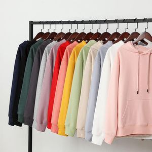 Sudadera con Capucha Unisex de Color Sólido, Algodón French Terry, Estilo Casual, Corte Regular, para Otoño - Product Image 1