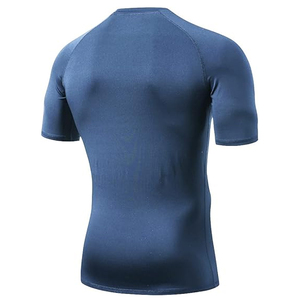 High Quality Men Rash Guard <b>Compression</b> T <b>Shirt</b> Short Sleeve Swim <b>Shirt</b> UV Protection Custom Logo OEM - Product Image 3