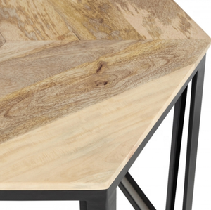 Tables d'appoint modernes en bois élégantes et extensibles en métal pour le salon - Product Image 5