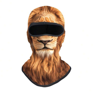Masque facial unisexe imprimé, cagoule respirante et imperméable en polyester et coton pour adulte, couvre-tête intégral pour l'extérieur - Product Image 4