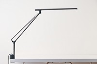 Lampe de table LED à intensité variable 7 couleurs - Design élégant à bras unique en finition graphite - Lampe de travail à commande tactile pour le bureau