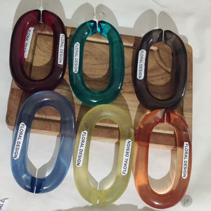 Accessoires de luxe personnalisés, chaînes décoratives multi-usages, chaînes en résine épaisse, chaînes en acrylique, décoration murale - Product Image 1