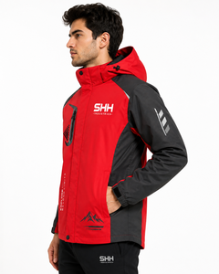 Custom <b>Men</b> Waterproof Outdoor <b>Jacket</b> Hooded Windbreaker <b>Lightweight</b> Hiking <b>Rain</b> <b>Jacket</b> Windproof Sportswear Custom Logo OEM - Product Image 5