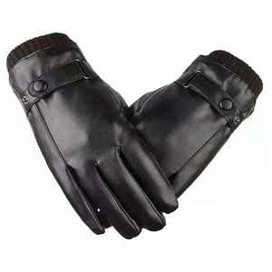 Unisex Winter Snowboarding Warm Windproof <b>Touch</b> <b>Screen</b> Full Finger Sheepskin Leather <b>Gloves</b> With Custom Logo - Product Image 1
