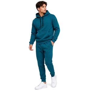 Ensemble survêtement homme en coton (hoodie et pantalon de jogging) – Fournisseur d'usine de vêtements personnalisés en gros - Product Image 3