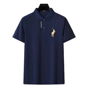 Camisa Polo Bordada para Hombre |   Camiseta de Manga Corta Tejida de Algodón/Poliéster |   Polo Informal y Transpirable, Personalizable OEM - Product Image 3