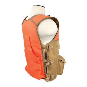 Chaleco de Caza Naranja Brillante para Hombre, Ajustable, con Bolsillo para Caza, Talla Única, Equipo de Seguridad para Caza, Fabricado por Imra Impex - Product Image 3