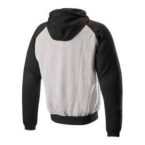Sudadera con capucha para motocicleta para hombre, softshell, transpirable, impermeable, con cremallera completa, forro polar ligero, estilo oversize - Product Image 4