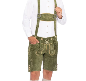 Lederhosen traditionnels bavarois allemands pour hommes avec logo personnalisé – Costume pour le festival de la bière d'Oktoberfest – Costume Trachten en cuir véritable - Product Image 5