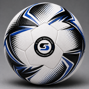 Ballon de football OEM ODM SFIVE, couleur personnalisée, impression sur écran, ballon de football cousu à la main, ballon d'entraînement durable, ballon thermique. - Product Image 1