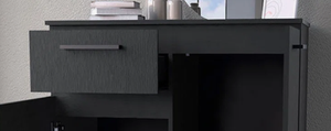 Wholesale Luxury Modern Black Wooden Storage Cabinet <b>with</b> <b>Drawer</b> Open <b>Shelves</b> and Door Multi Tier Organizer Unit for Home Decor - Product Image 4