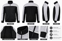 Blouson bomber pour homme entièrement zippé, doublé en polyester |   Logo personnalisé sur le devant |   Vêtement léger coupe-vent teint en pièce |   Fabricant OEM ODM