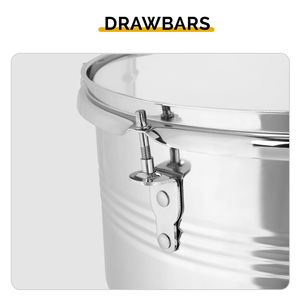 Ensemble de timbales acoustiques professionnelles 13 et 14 pouces avec support et cloche, finition argentée, doté d'une chambre de percussion en érable - Product Image 5