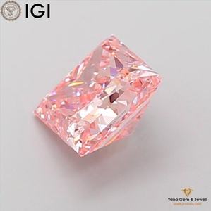 เพชรทรงปริ๊นเซส 1.50 กะรัต สีชมพูสดใส ระดับความสะอาด VVS2 ผลิตในห้องปฏิบัติการด้วยเทคนิค CVD พร้อมใบรับรอง IGI สำหรับเครื่องประดับ - Product Image 6