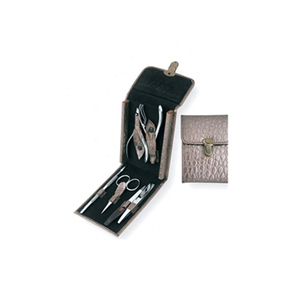 Wholesale 8-Piece German Stainless Steel Manicure Pedicure Kit Nail <b>File</b> Scissor Pusher Beauty Set PU Zipper Case <b>Box</b> Packaging - Product Image 4