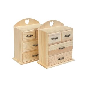 Aqdus Saleem Pine Wood Prayer Bead Box | Modern Rectangular Handcrafted Wooden Storage Boxes for Living Room Moradabad Wholesale - Product Image 4