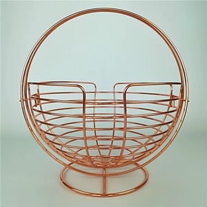 Lightweight Rose Gold <b>Fruit</b> Basket Decorative Table For Home Decor Wedding Decoration Accessories - Product Image 6