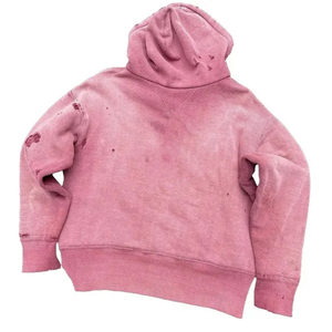 Sudadera con capucha Glory Custom Sun Fade Distressed French Terry de primera calidad para unisex, venta al por mayor OEM. - Product Image 2