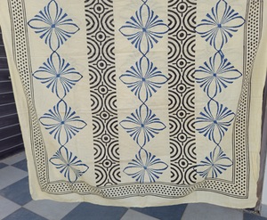 Hand Block Print Cotton <b>Sarong</b> Yellow Blue Beach Wrap Boho Pareo Cover Up Handmade Indian Scarf Summer Swimwear Wrap Resort - Product Image 6