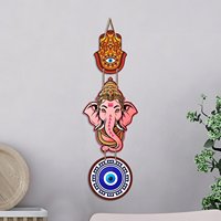 Décoration murale Bal Ganesh Protection Contre le Mauvais Œil pour la Maison - Nazar Battu pour Entrée, Salon, Chambre, Temple