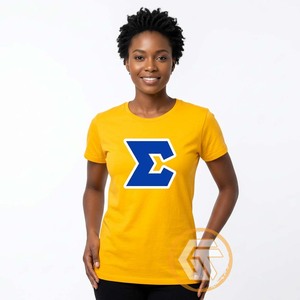 เสื้อยืดลำลองสำหรับผู้หญิง GREEK TREASURES Sigma Gamma Rho Sorority สำหรับฤดูร้อน เป็นมิตรกับสิ่งแวดล้อม ระบายอากาศได้ดี ป้องกันรังสียูวี แห้งเร็ว ผ้าฝ้าย 100% ขายส่ง - Product Image 4