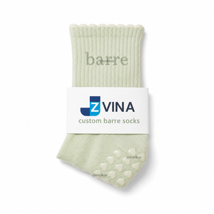 Calcetines de Pilates con Agarre y Texto de Logotipo Personalizado, Estilo Básico Jacquard, para Mujer, Calcetines de Yoga con Volantes de Algodón Personalizados, Fabricante - Product Image 1