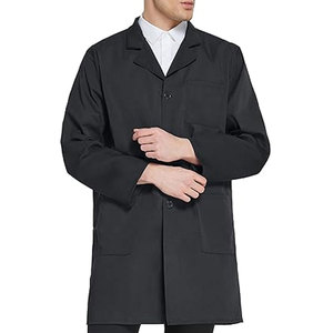 Bata de Laboratorio de Lona de Manga Larga Unisex Personalizable con Detección de Agujas para Estudiantes de Medicina y Uniformes de Hospital - Product Image 3