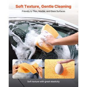 ชุดฟองน้ำขัดพื้นหนา6ชิ้นสำหรับทำความสะอาดห้องครัวห้องน้ำ - Product Image 4