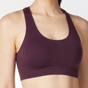 Women's Solid Crisscross Spaghetti Strap Seamless Lightweight High Support Backless Breathable Yoga Sports Bra Removable <b>Pads</b> - Product Image 4