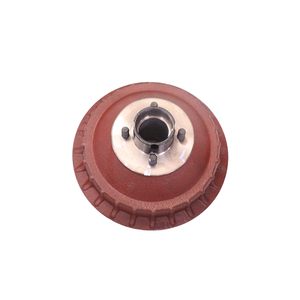 Frein à tambour en acier fabriqué en Inde avec goujons, pièces pour tricycles compatibles avec le modèle RE, pneu 4.00*8, exporté vers Haïti et le Guatemala - Product Image 2