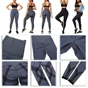 OEM Women Gym Fitness Striped Breathable 2 Piece Sets High Waist Butt Lifting Bottoms Sports Active Yoga - Product Image 4