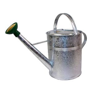 Arrosoir élégant en métal galvanisé, finition résistante à la rouille, idéal pour arroser les plantes du jardin en extérieur, bec long. - Product Image 6