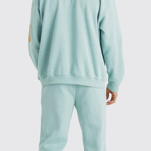 ชุดจ็อกเกอร์มีฮู้ดแบบ 2-in-1 สำหรับผู้ชาย ผ้าฝ้าย 100% น้ำหนักเบา 240gsm ขนาดใหญ่พิเศษ กันลม ระบายอากาศได้ดี เหมาะสำหรับฤดูหนาว - Product Image 4