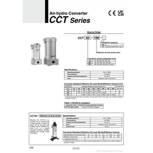 Unidad neumática SMC Pneumatics Air-Hydro, piezas neumáticas de - Product Image 1