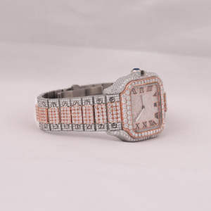 Quartz Fashion <b>Watch</b> Roman Numerals Square Display 41mm Analog Dial Glass Window Featuring Charm Design - Product Image 4