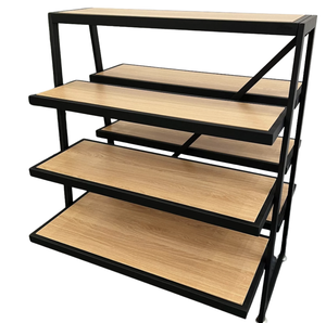 Carrito de Exhibición Industrial de Acero Inoxidable Resistente de 4 Niveles, Doble Cara, Desmontable, para Tiendas Minoristas y Supermercados - Product Image 2