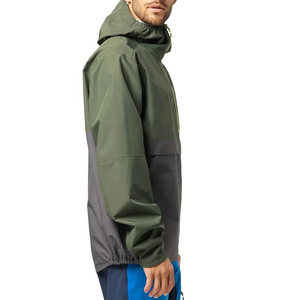 Chaqueta Cortavientos Ligera con Capucha para Hombre, con Logotipo Frontal, Talla Grande, Impermeable y Transpirable, de Nailon para Exteriores - Product Image 4