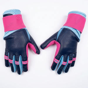 Vente en gros de gants de frappeur de baseball softball en cuir souple combinaison de couleurs uniques manchette longue Position du lanceur balle souple sport - Product Image 5