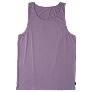 Men's Breathable Cotton/Bamboo Fiber Knitted Tank Top O-Neck Solid Color Casual Sleeveless Vest with Front Logo High-quality - Product Image 1