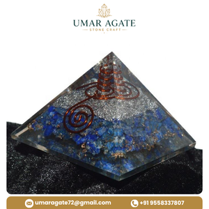 Pirámide de Orgón Grande Multicolor, Figura de Cristal Tallada, Piedra Preciosa para Sanación, Meditación y Decoración - Product Image 6