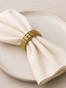 Anillo para Servilletas de Latón Vintage de 5 cm de Ancho, Accesorio Decorativo para Mesa - Product Image 3