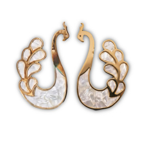 Peacock Shape Brass Wardrobe Handle Mother Of Pearl Inlay European Style Durable Furniture <b>Door</b> Pull - Product Image 5