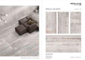 Carrelage Métallique en Porcelaine Océanique 600x1200 Grand Format Surface Brillante Premium Mur et Sol Design Intérieur Extérieur Moderne Plus Elite - Product Image 5