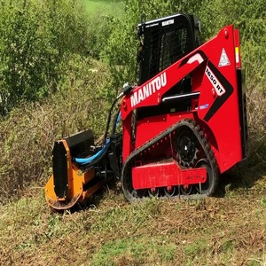 Reliable Manitou Skid Steer Loader With Mulcher Ideal For Forestry Applications <b>Vegetation</b> Removal And Ground Maintenance - Product Image 1