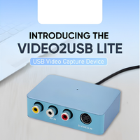 Dispositivo de Captura de Audio y Video y Transmisión en Vivo con USB-C Plug & Play, Entrada AV/RCA/S-Video, Compatible con VHS/Videocámaras, Grabación
