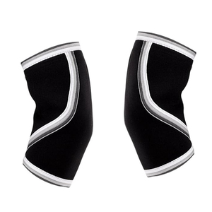 Manchons de protection pour coudes, coloris noir, blanc et bleu, avec impression de logo personnalisé, fournisseur de premier choix, best-seller pour la musculation - Product Image 1