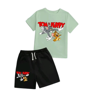 Conjunto de camiseta de Jersey de manga corta de algodón 100% de alta calidad, camisa de serigrafía de talla grande de fabricantes al por mayor de Color sólido - Product Image 6