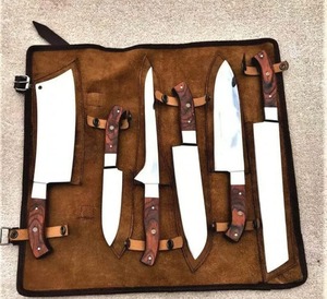 Custom Handmade Six-Piece Chef <b>Set</b> 67-Layer Stainless Steel Blades up to 3.9in Straight Edge Ambidextrous <b>Sharp</b> Durable Wooden - Product Image 6